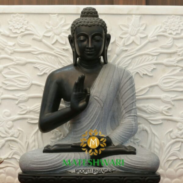 Marble Buddha Statue in Abhaya Mudra