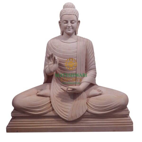 Marble Buddha Statue in Abhaya Mudra - Image 2